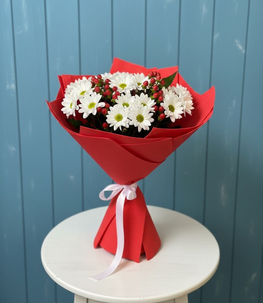 Букет цветов из: Хризантемы в Змиёвке