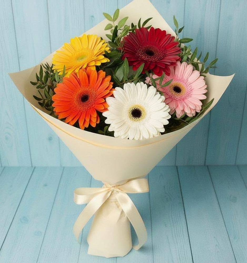 Букет цветов из: Герберы в Змиёвке