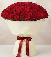 Букет 101 Красная роза Милано в Змиёвке