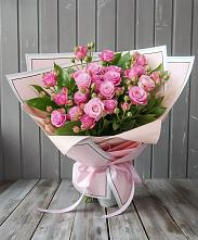 Букет Розовый кустик в Змиёвке