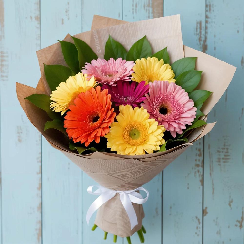 Букет цветов из: Герберы в Змиёвке