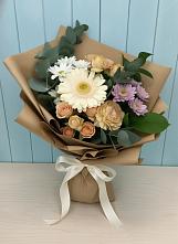 Букет цветов из:  Герберы и Хризантемы в Змиёвке