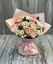 Букет цветов из:  Гвоздики, Розы и Хризантемы в Змиёвке