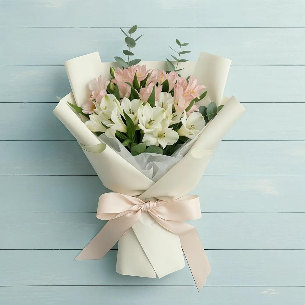 Букет цветов из: Альстромерии в Змиёвке