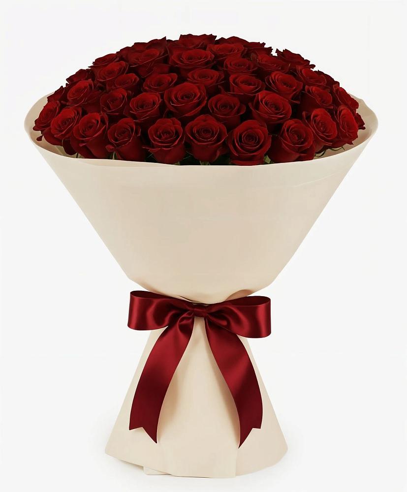 Букет 101 Бордовая роза Блэк Бакарра в Змиёвке